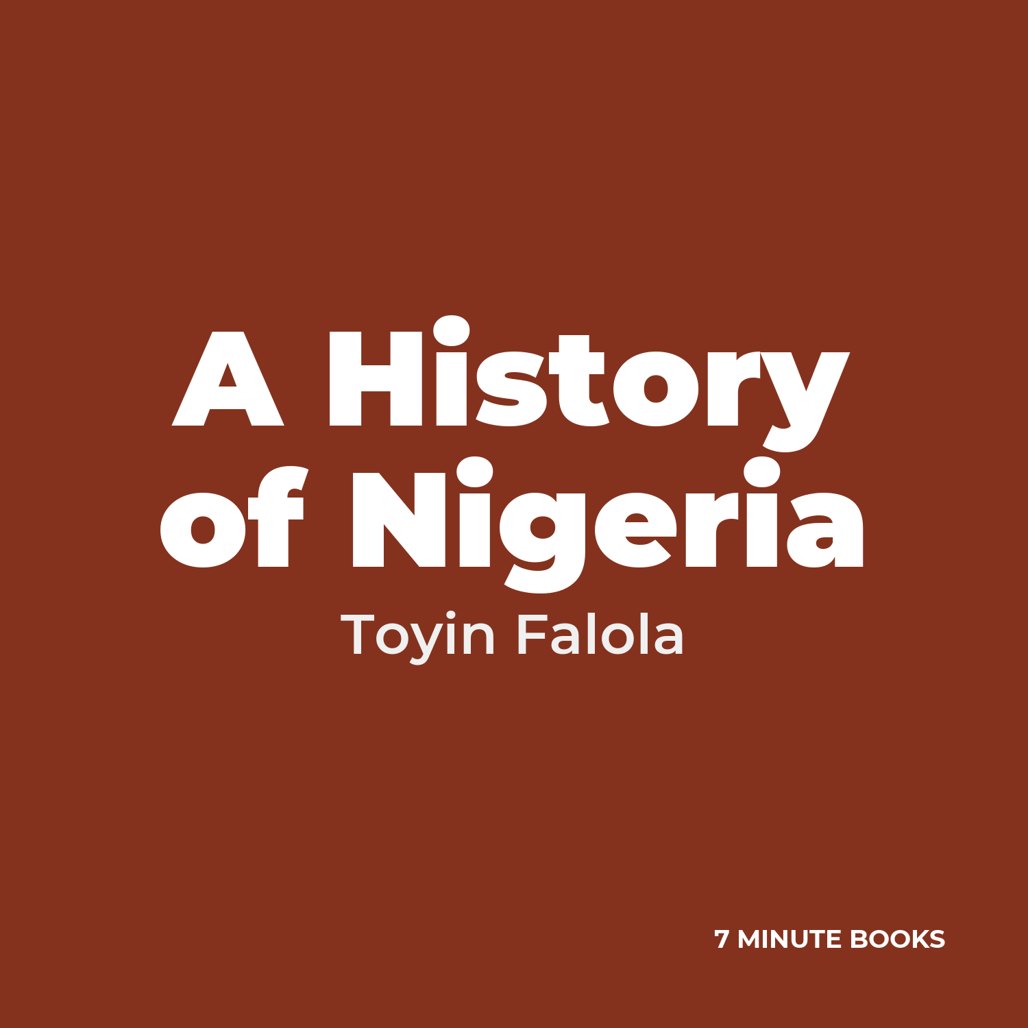 A History of Nigeria cover