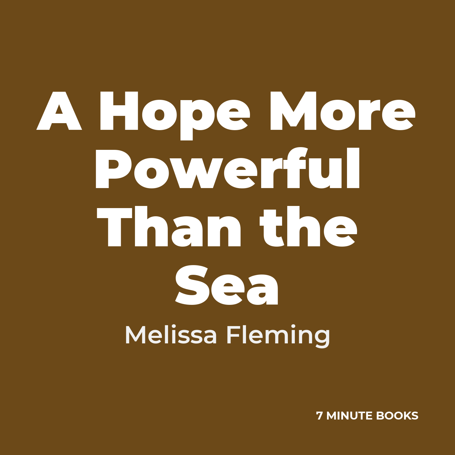 A Hope More Powerful Than the Sea cover