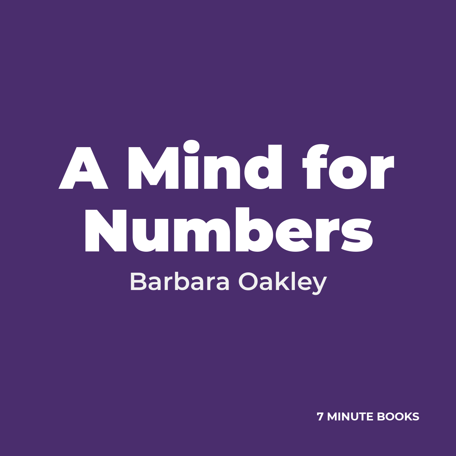 A Mind for Numbers cover