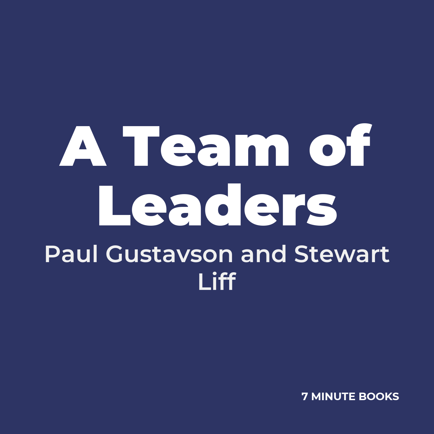A Team of Leaders cover