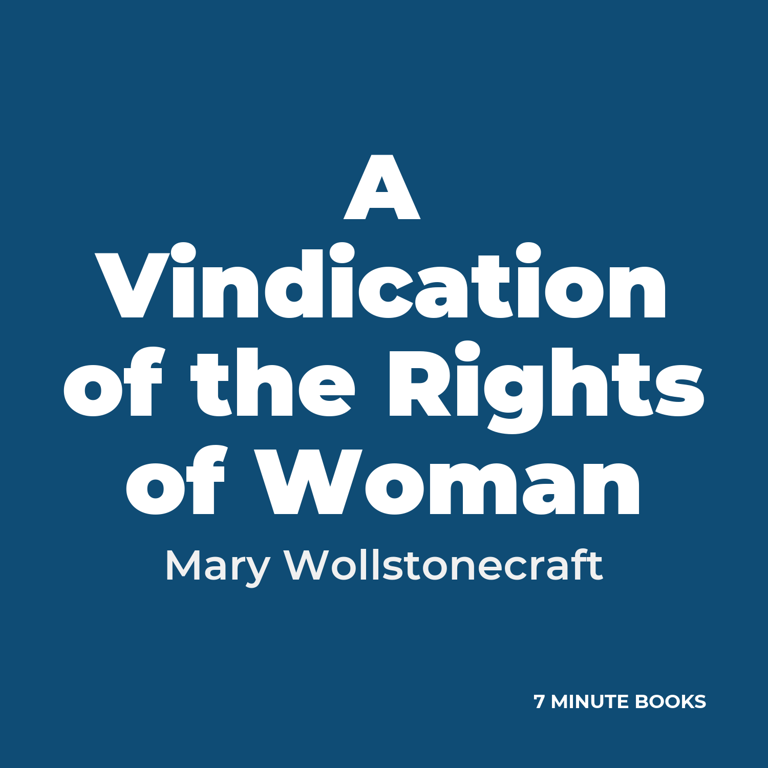 A Vindication of the Rights of Woman cover