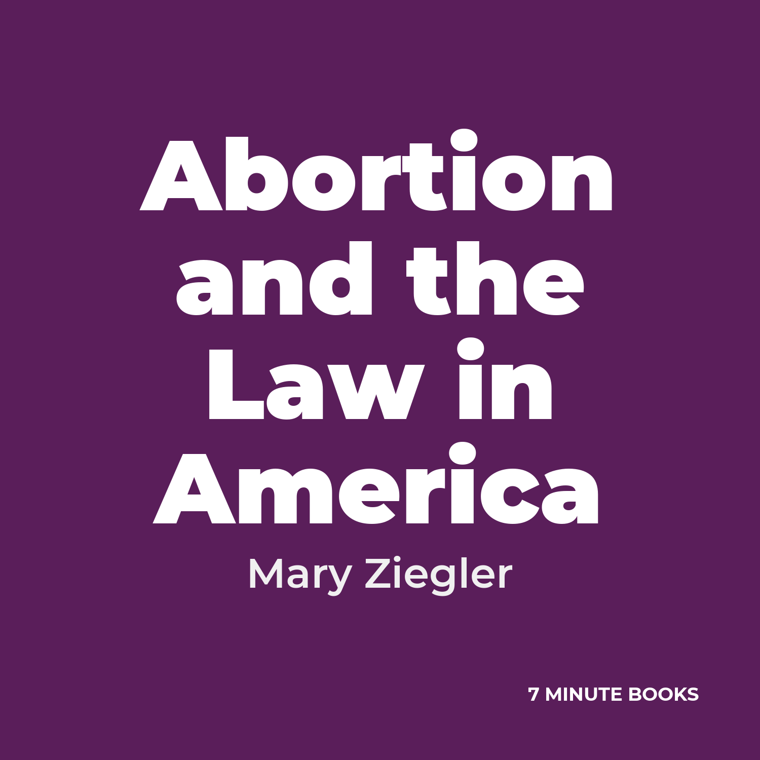 Abortion and the Law in America cover