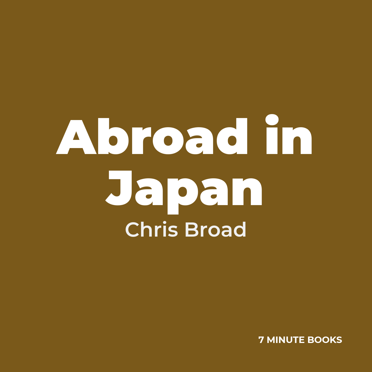 Abroad in Japan cover