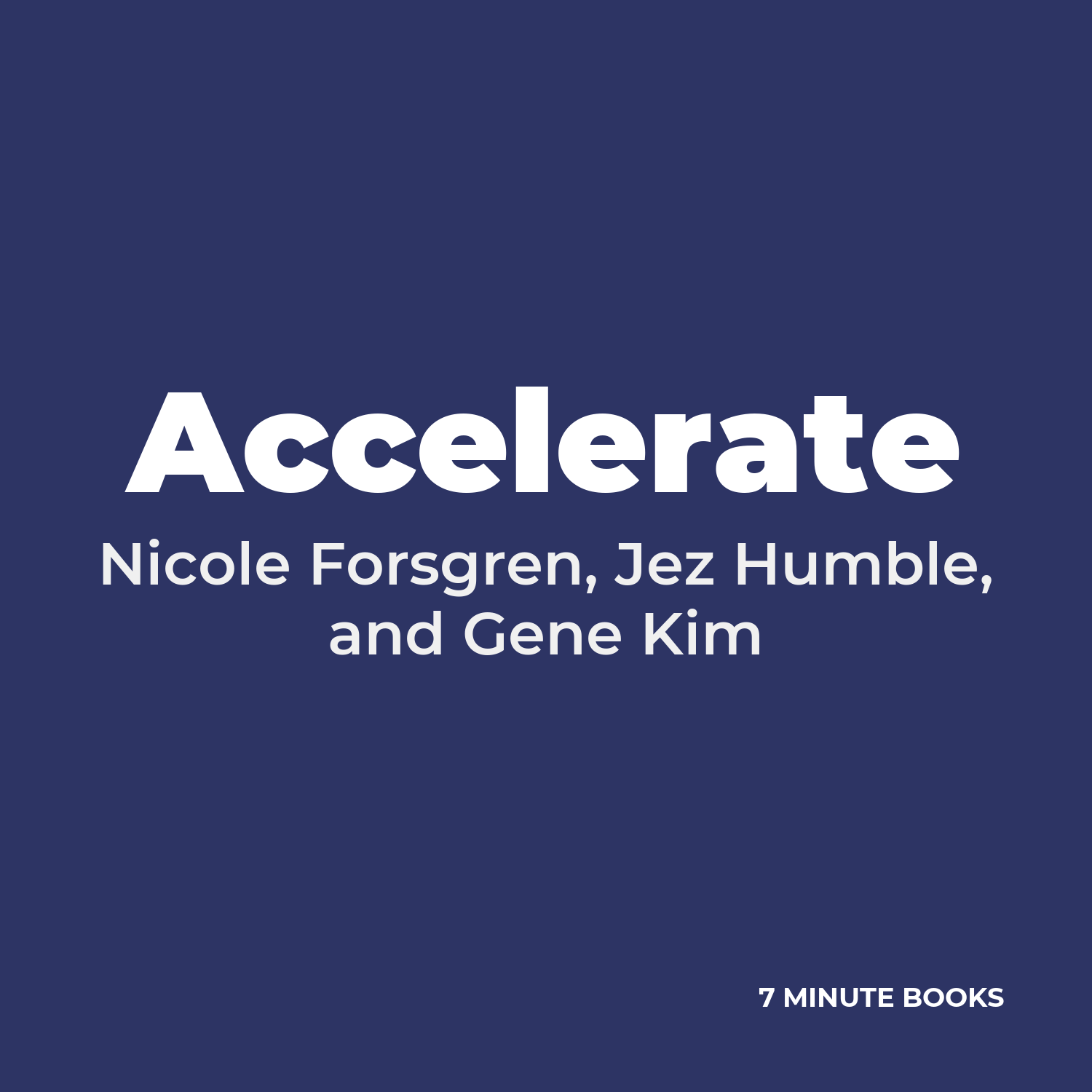 Accelerate cover