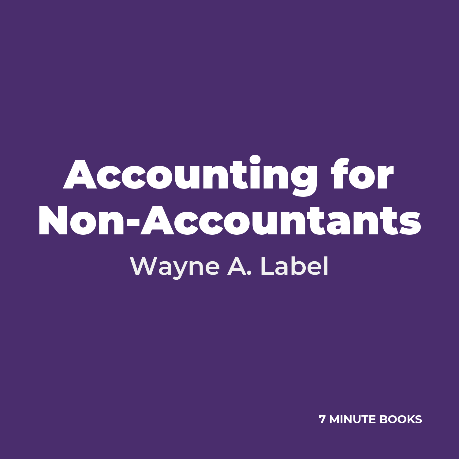 Accounting for Non-Accountants cover