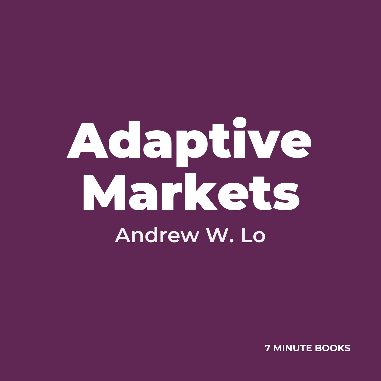 Adaptive Markets cover