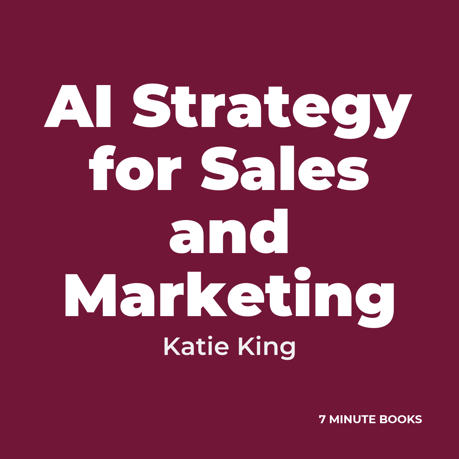 AI Strategy for Sales and Marketing cover