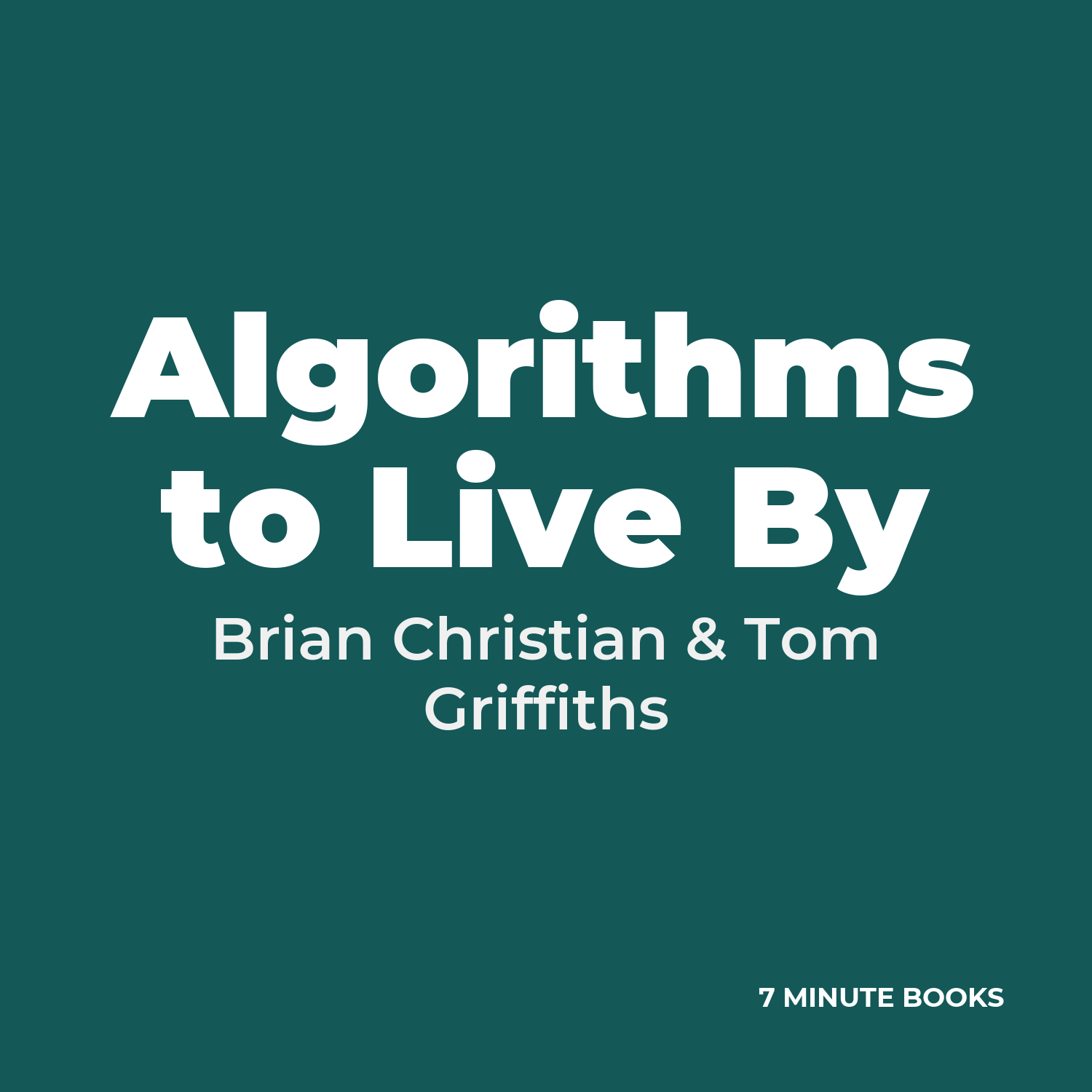 Algorithms to Live By cover