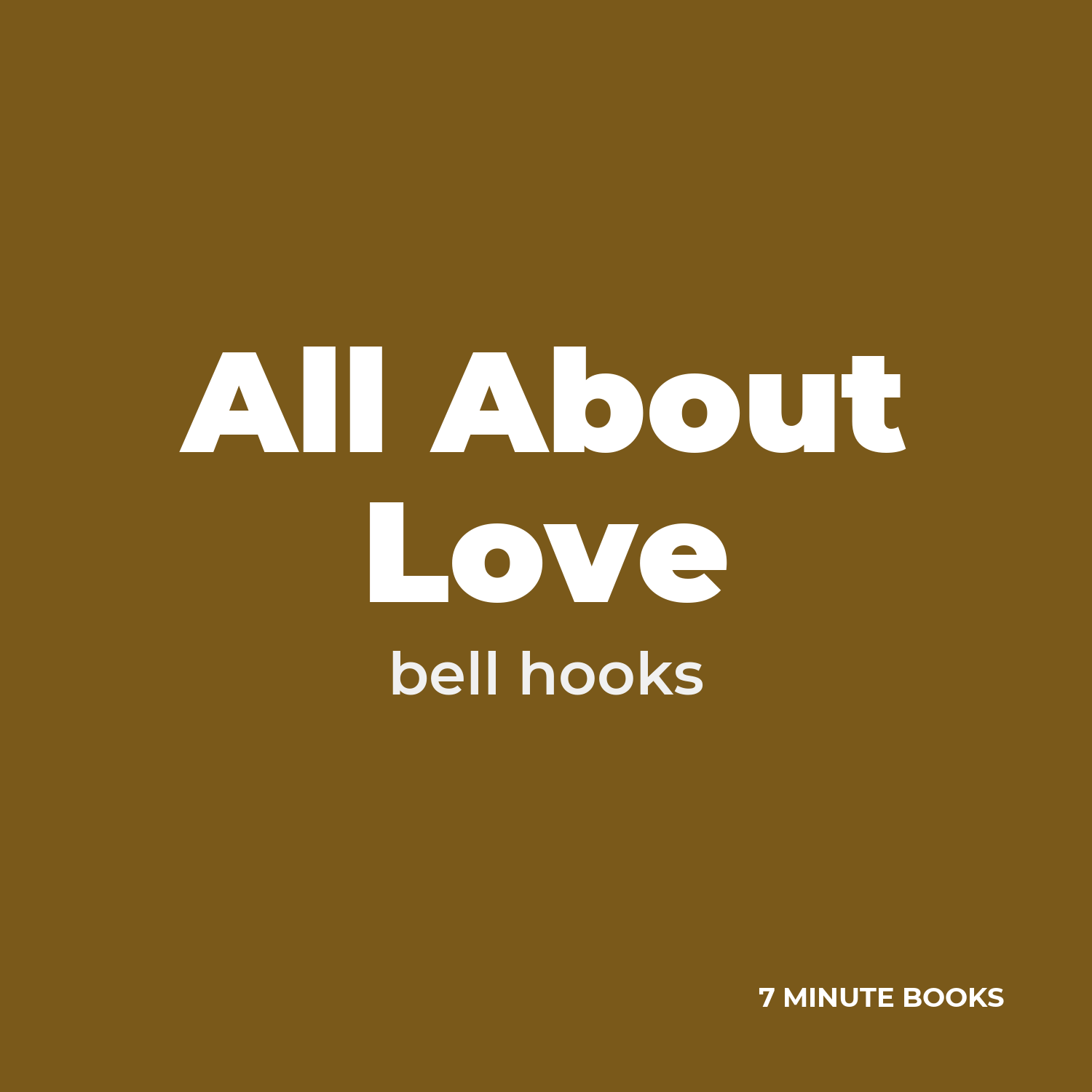All About Love cover