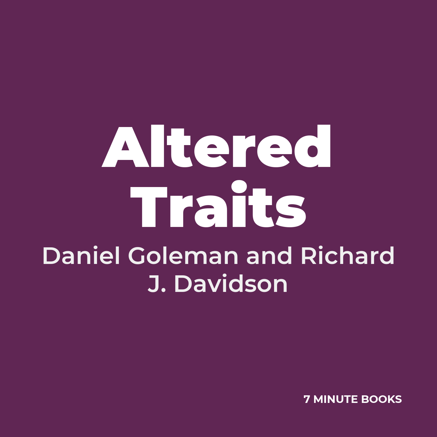 Altered Traits cover