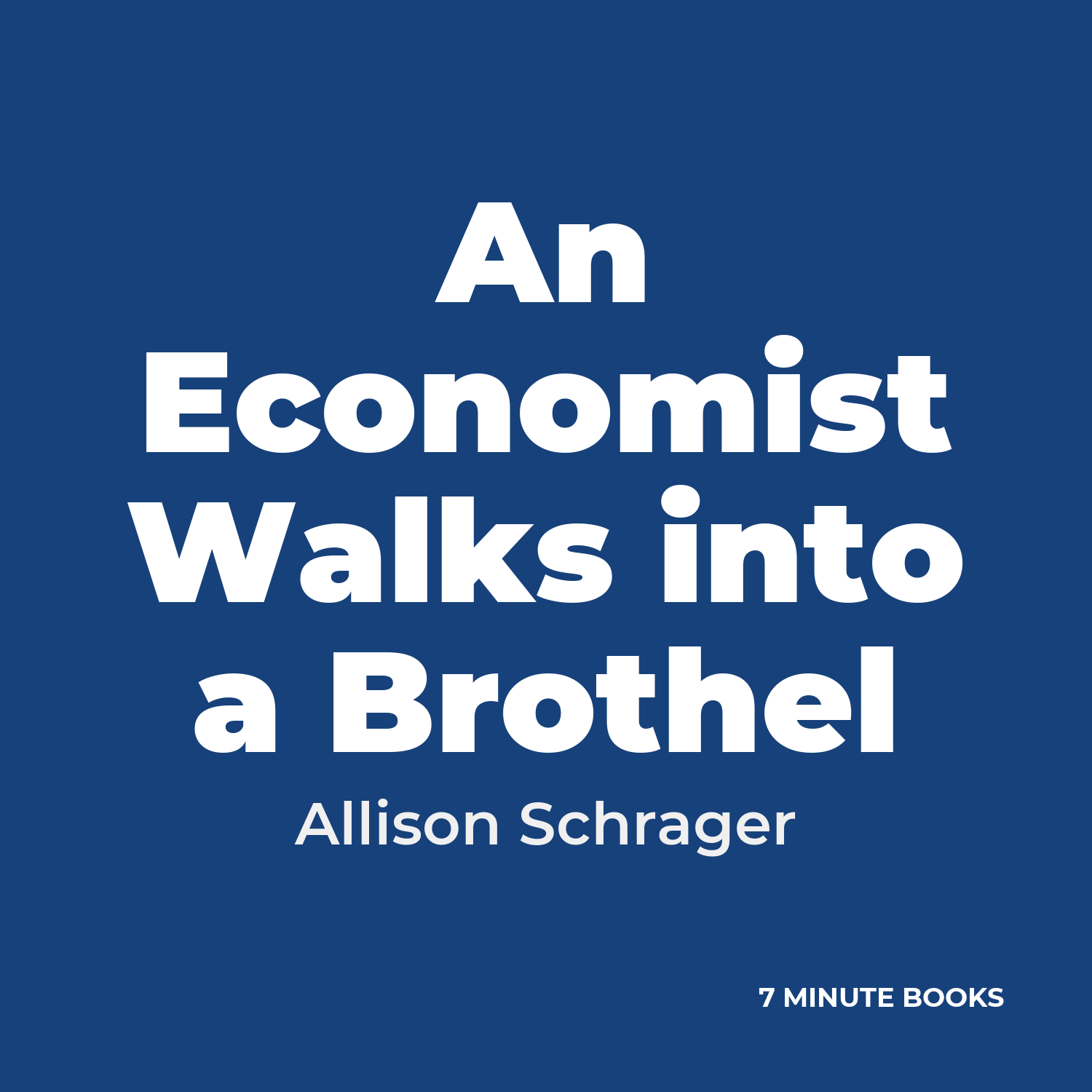 An Economist Walks into a Brothel cover