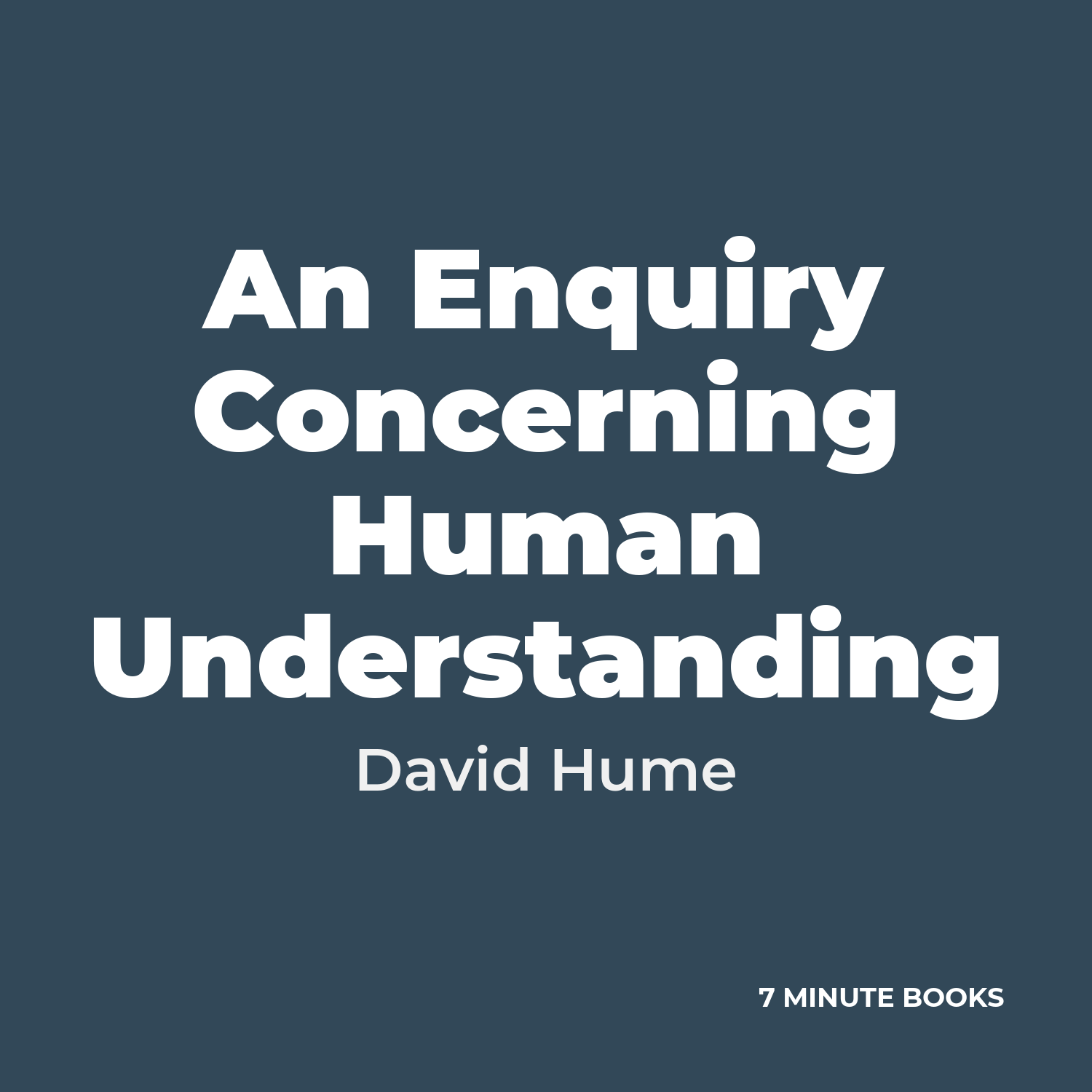 An Enquiry Concerning Human Understanding — by David Hume