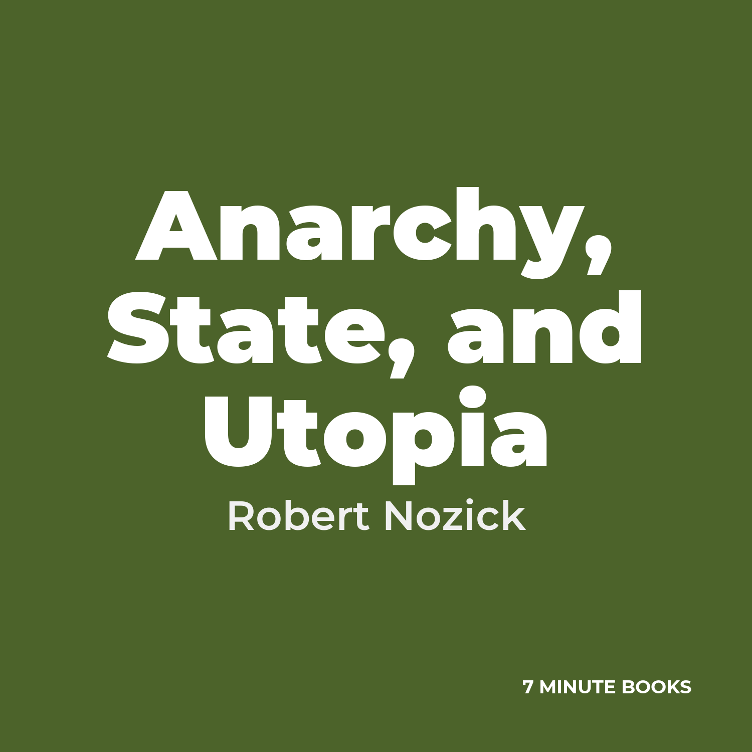 Anarchy, State, and Utopia — by Robert Nozick