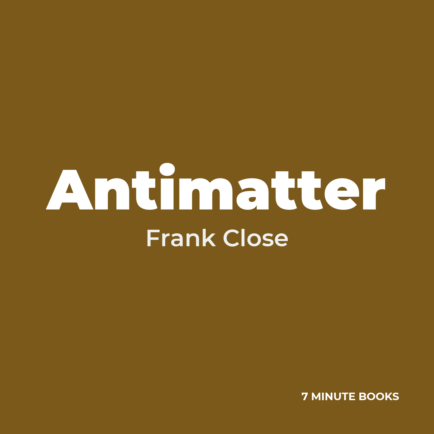 Antimatter cover