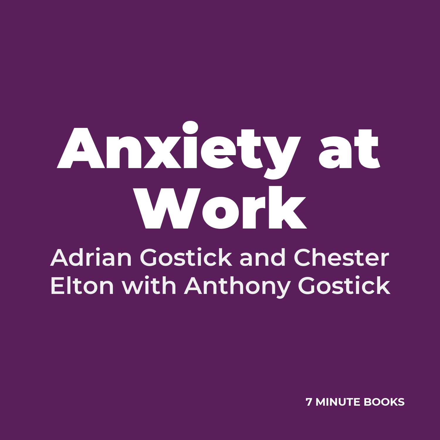 Anxiety at Work cover
