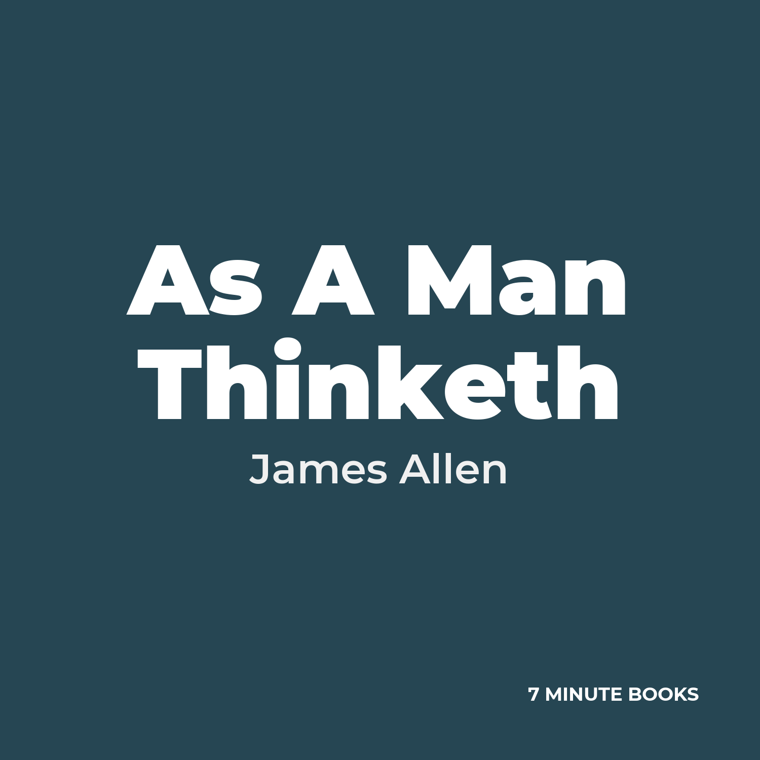 As A Man Thinketh cover