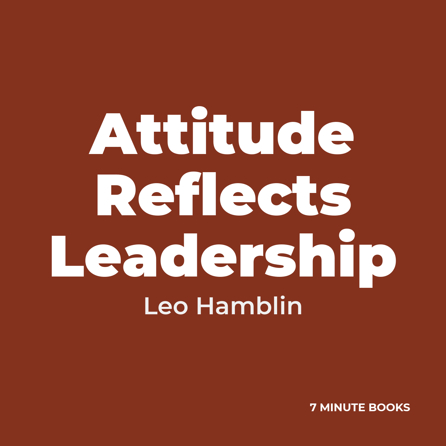 Attitude Reflects Leadership cover