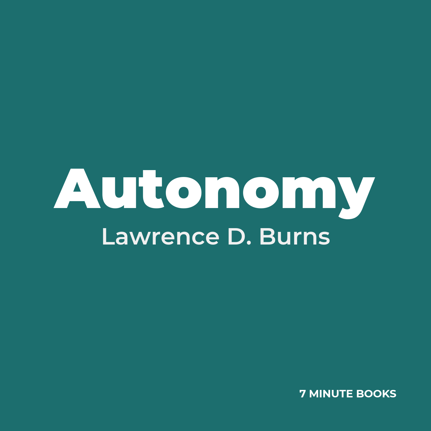 Autonomy cover