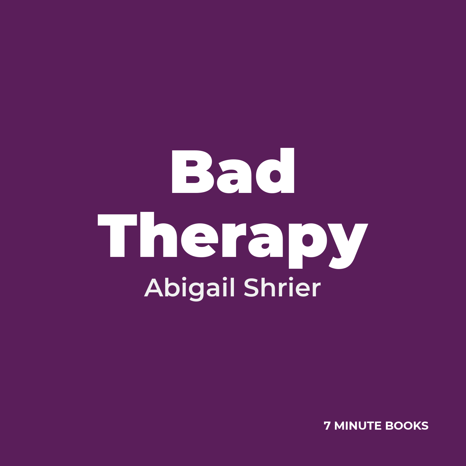 Bad Therapy cover