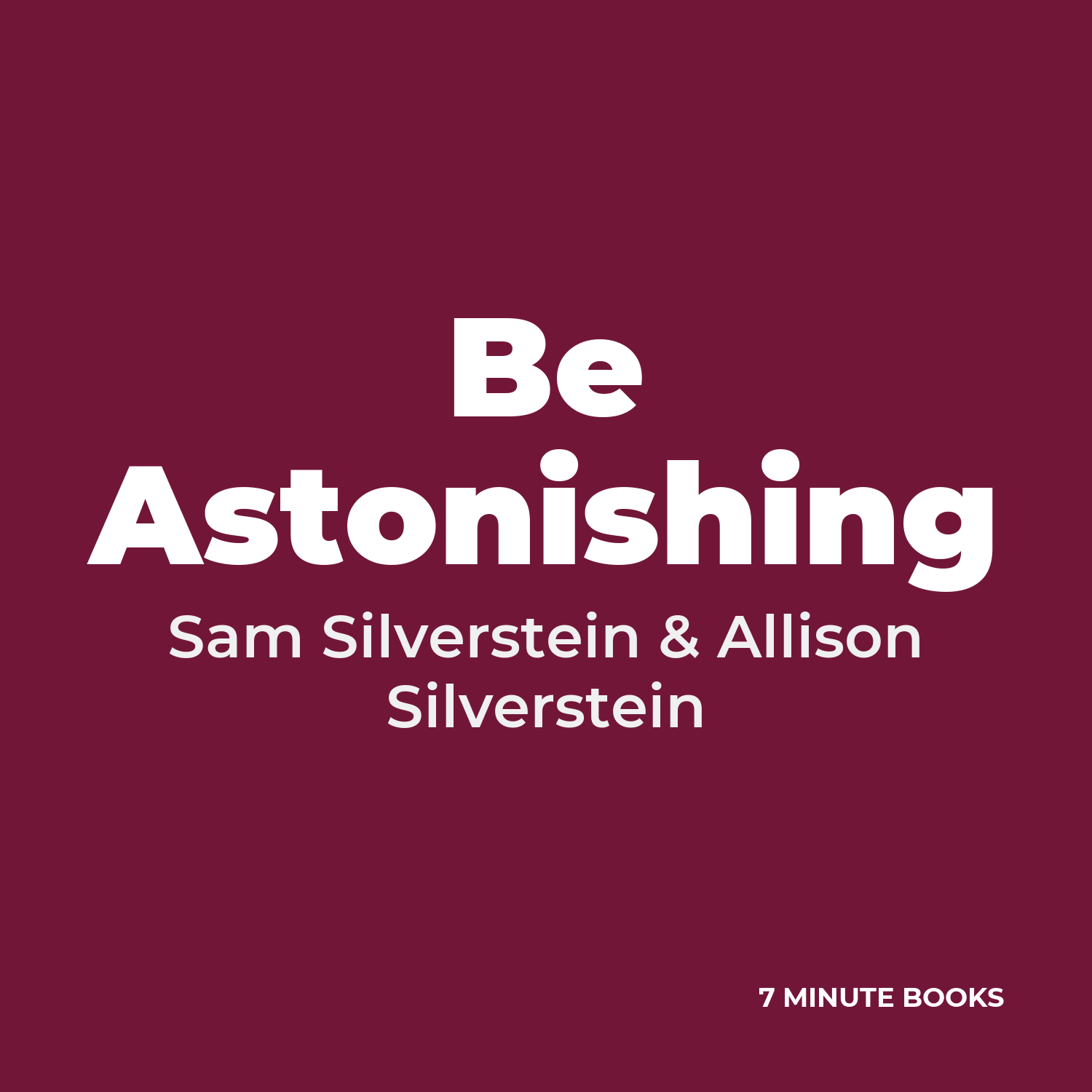 Be Astonishing cover