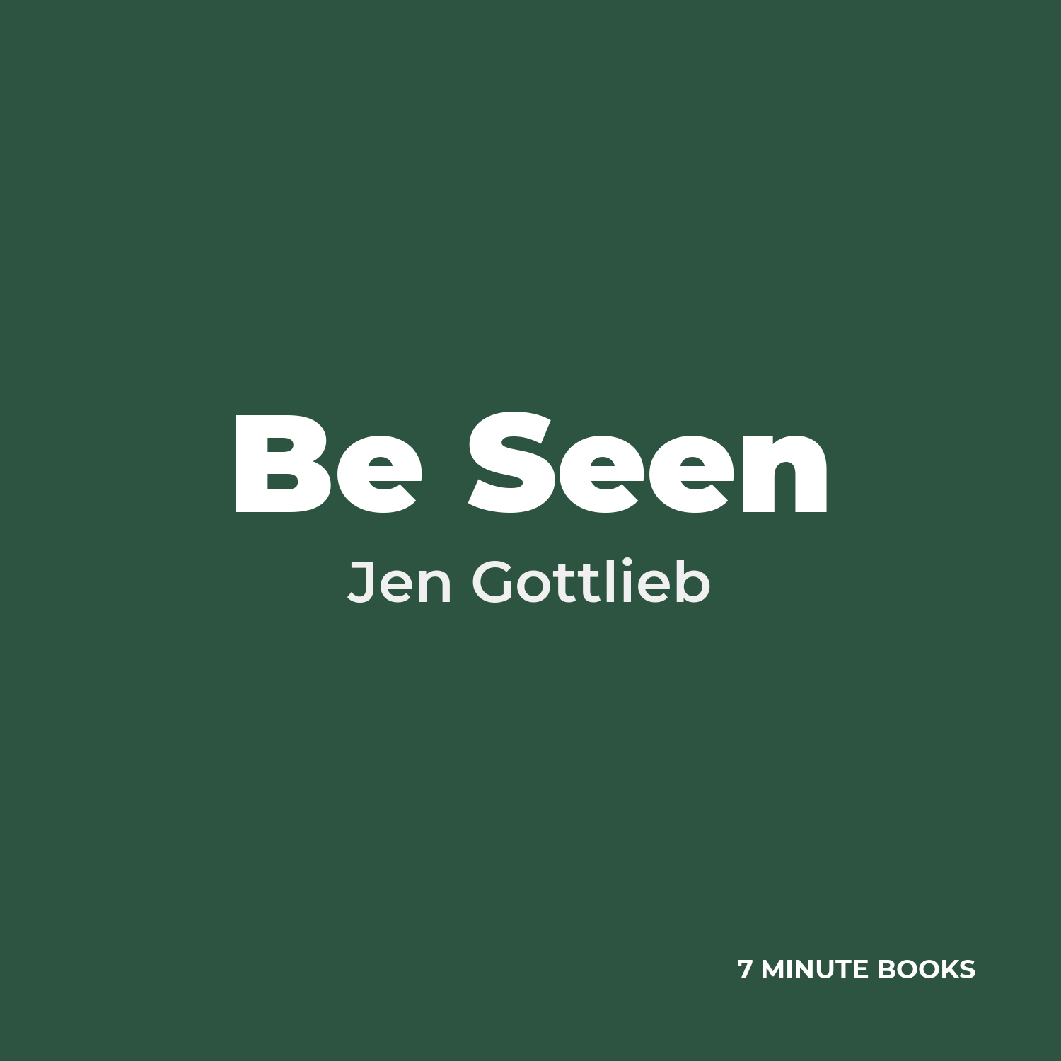 Be Seen cover