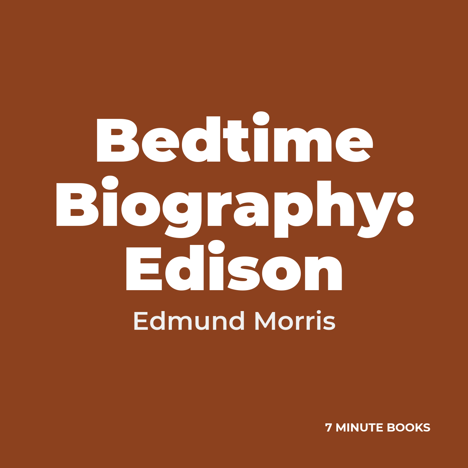 Bedtime Biography: Edison cover