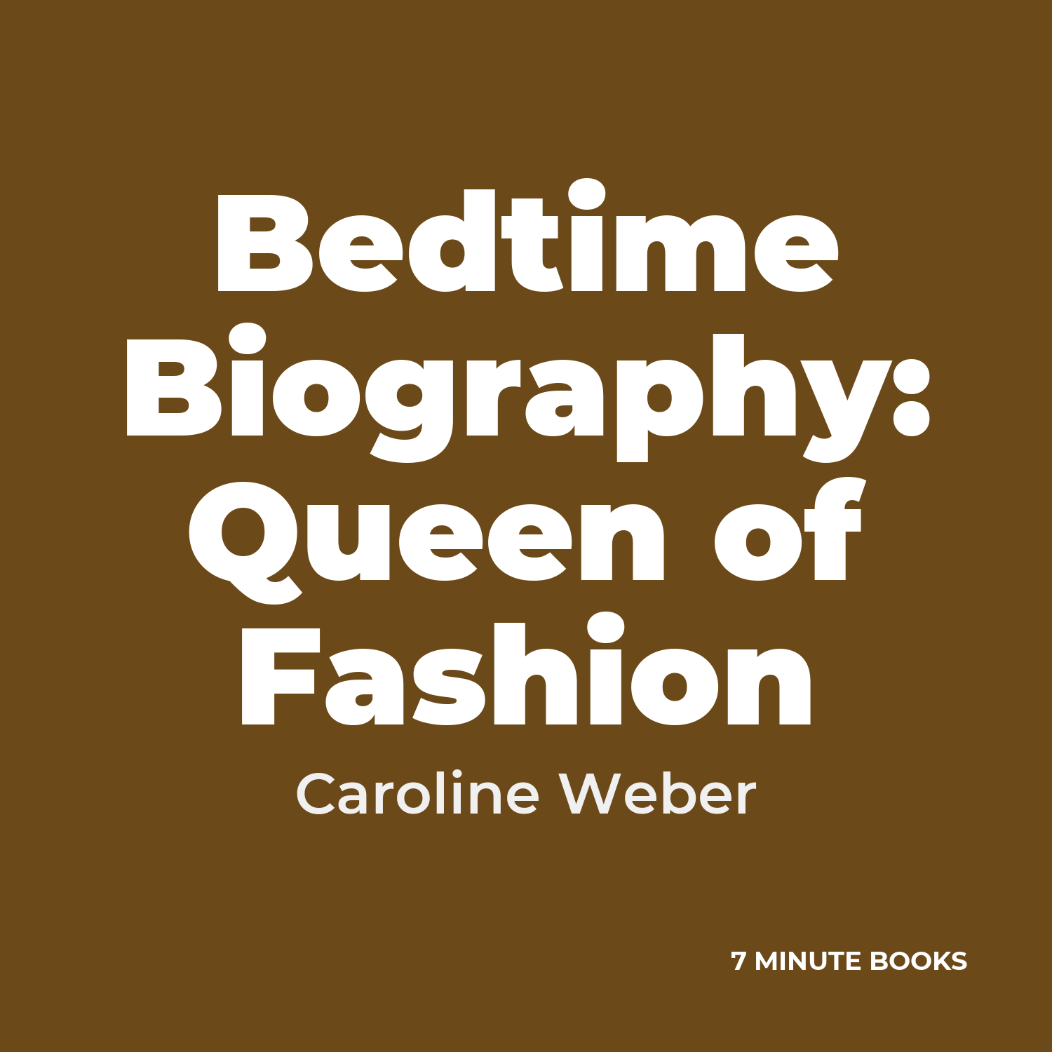 Bedtime Biography: Queen of Fashion cover