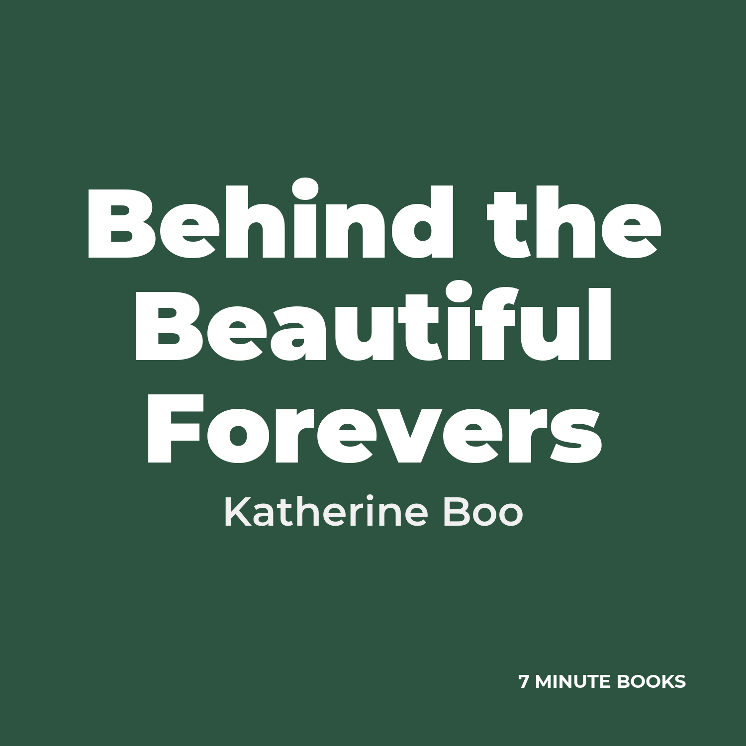 Behind the Beautiful Forevers cover