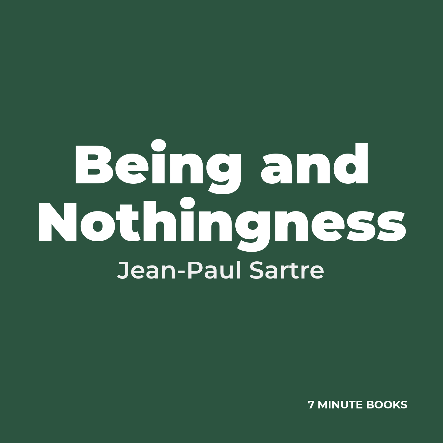 Being and Nothingness — by Jean-Paul Sartre