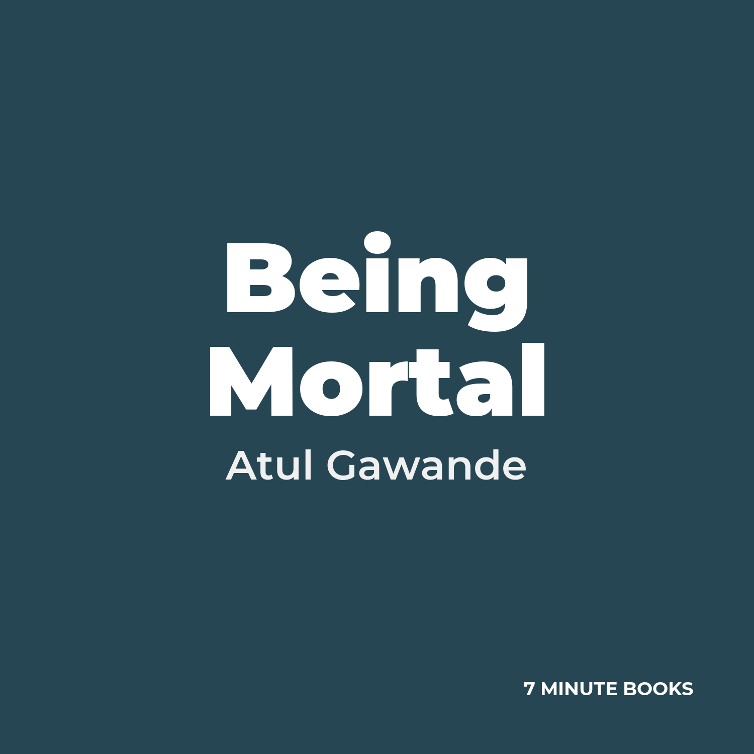Being Mortal cover