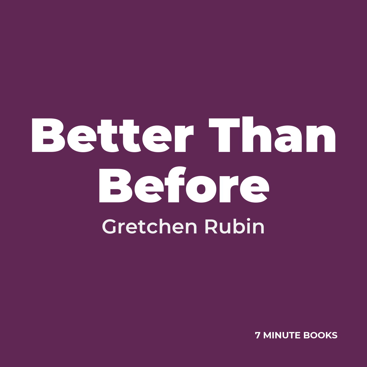 Better Than Before cover