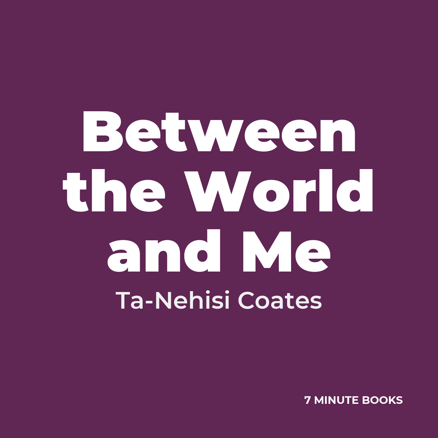 Between the World and Me cover