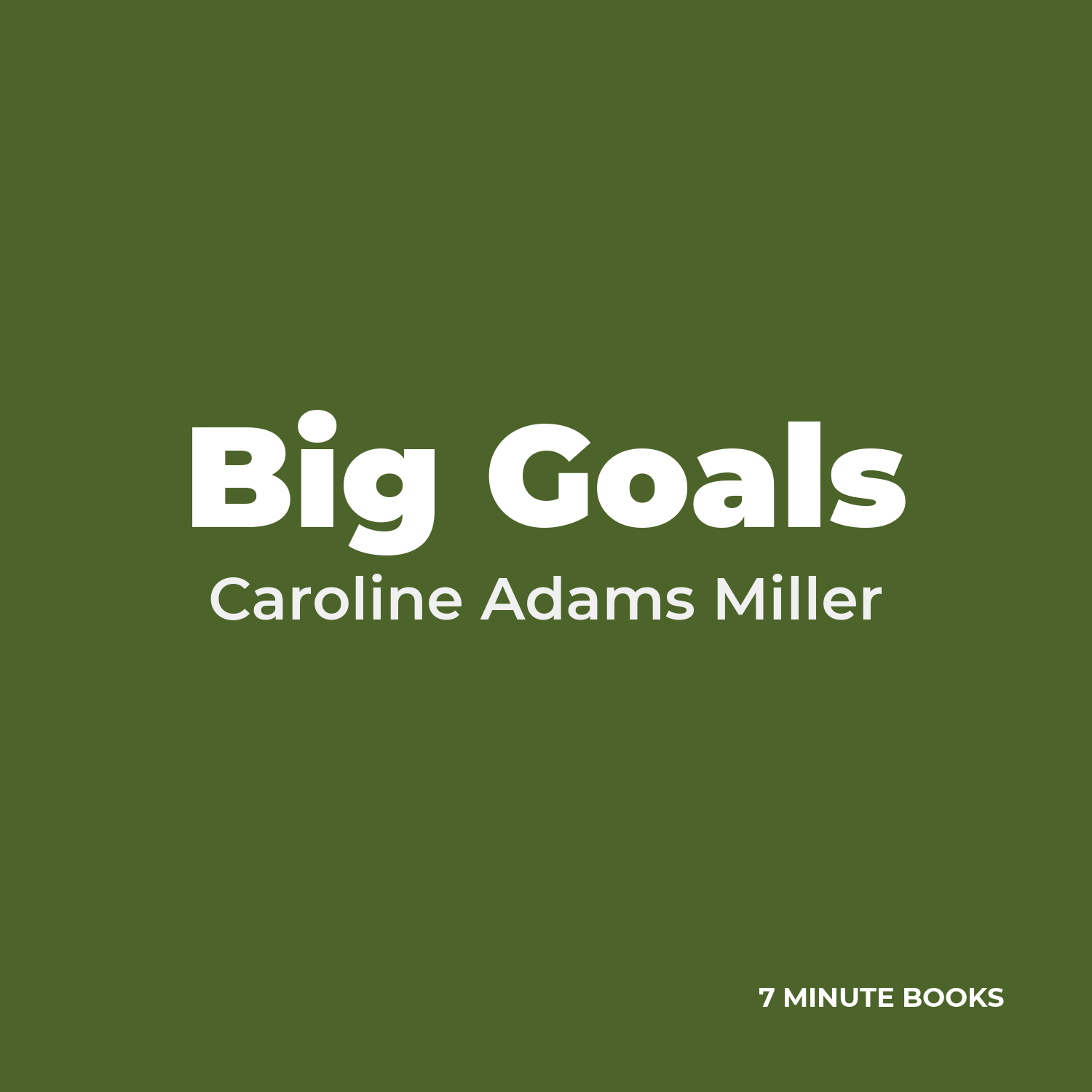 Big Goals cover