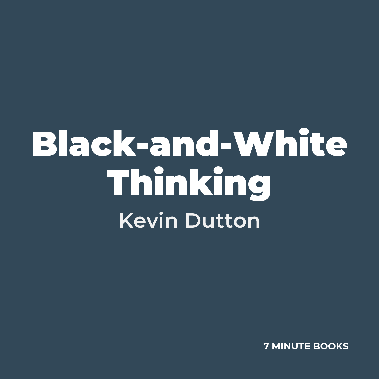 Black-and-White Thinking cover