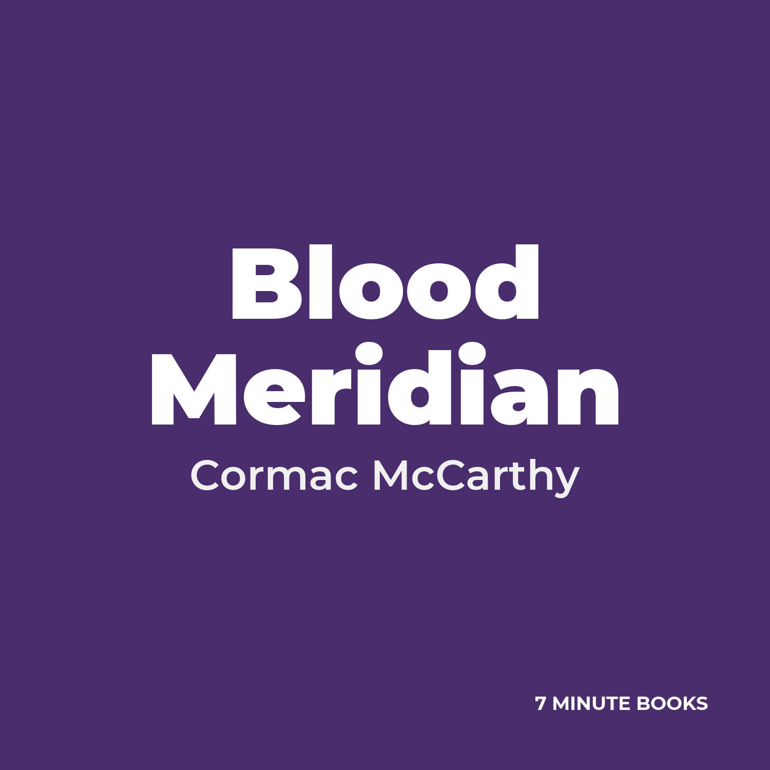 Blood Meridian cover