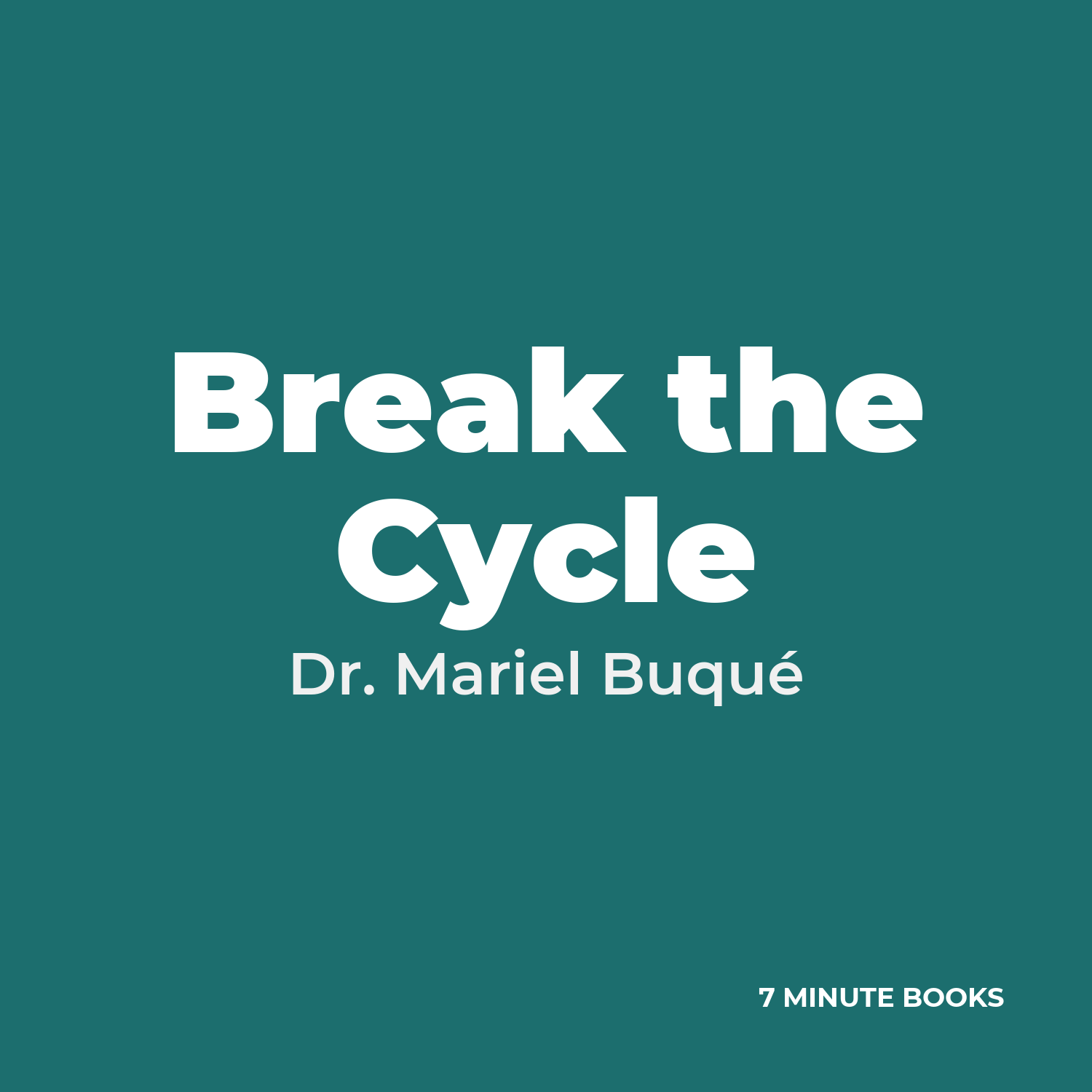 Break the Cycle cover
