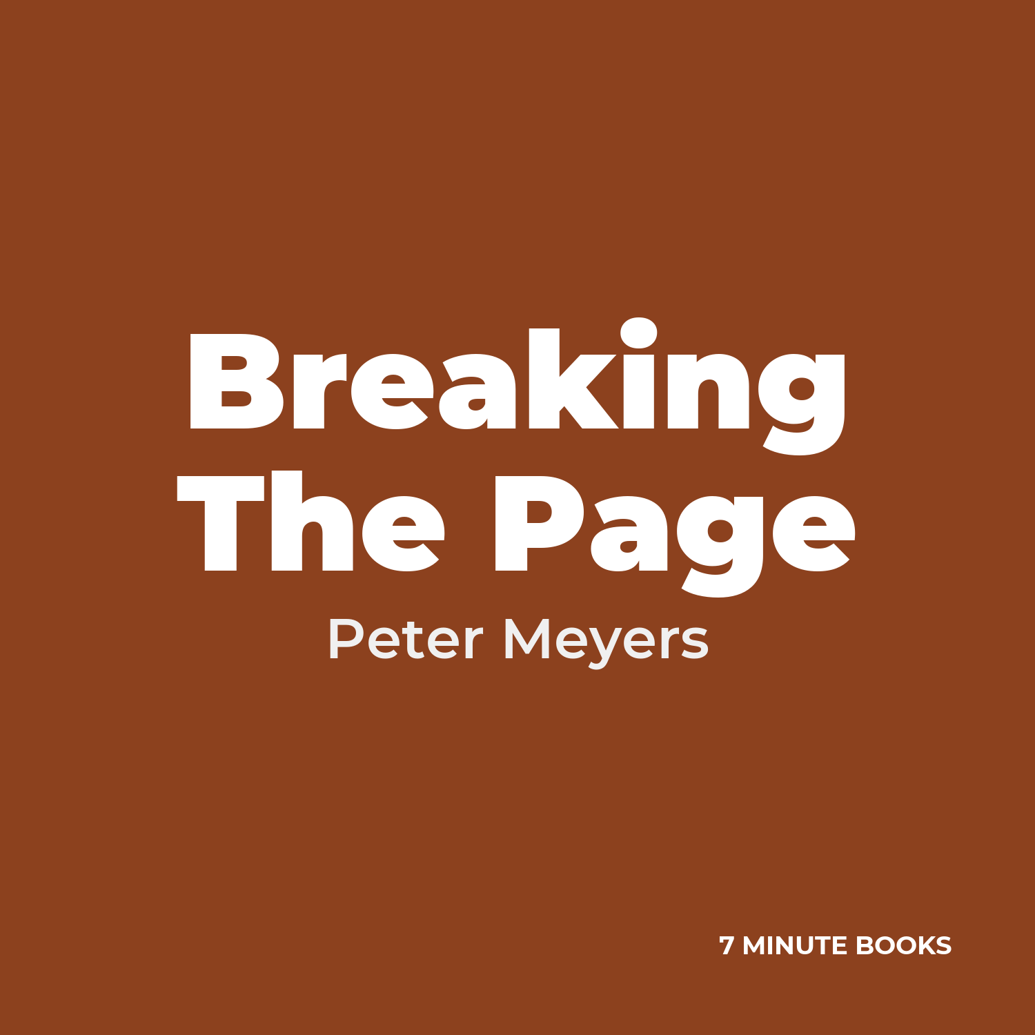 Breaking The Page cover