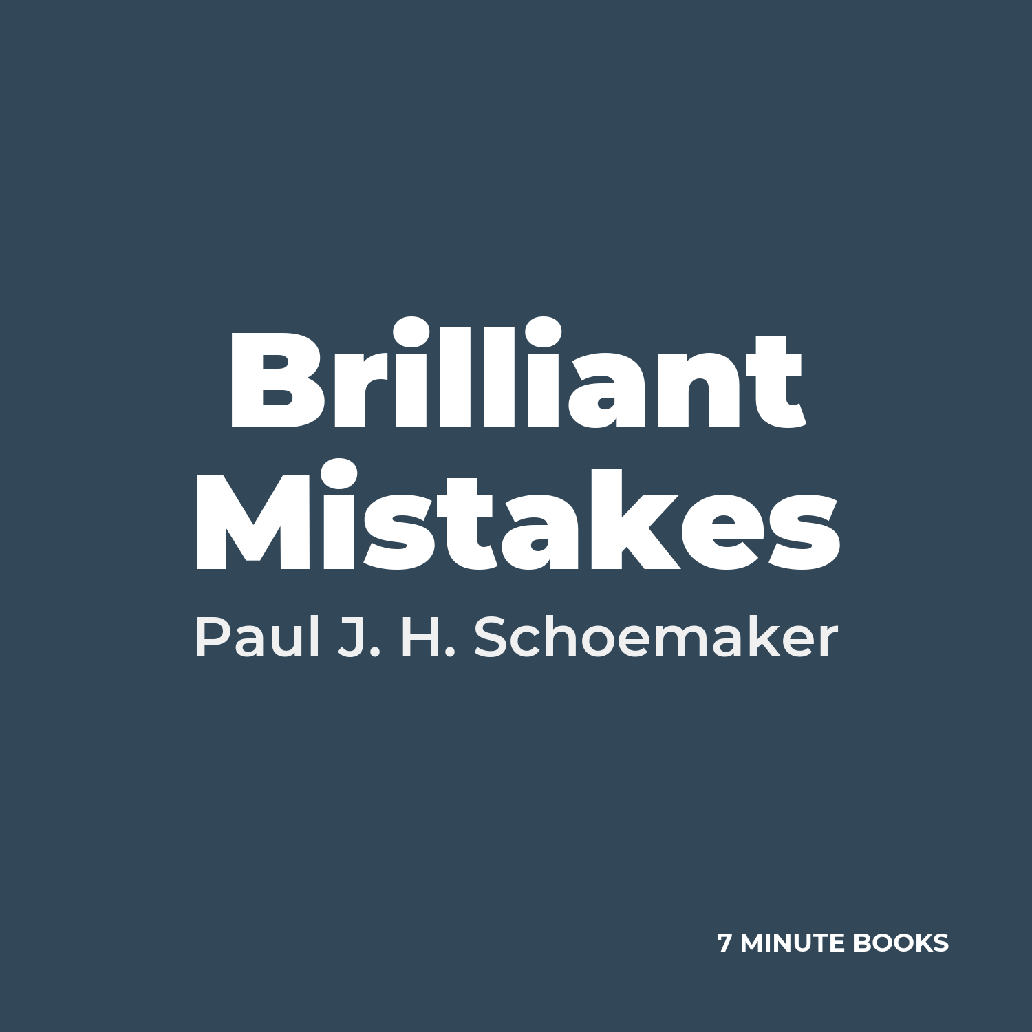 Brilliant Mistakes cover