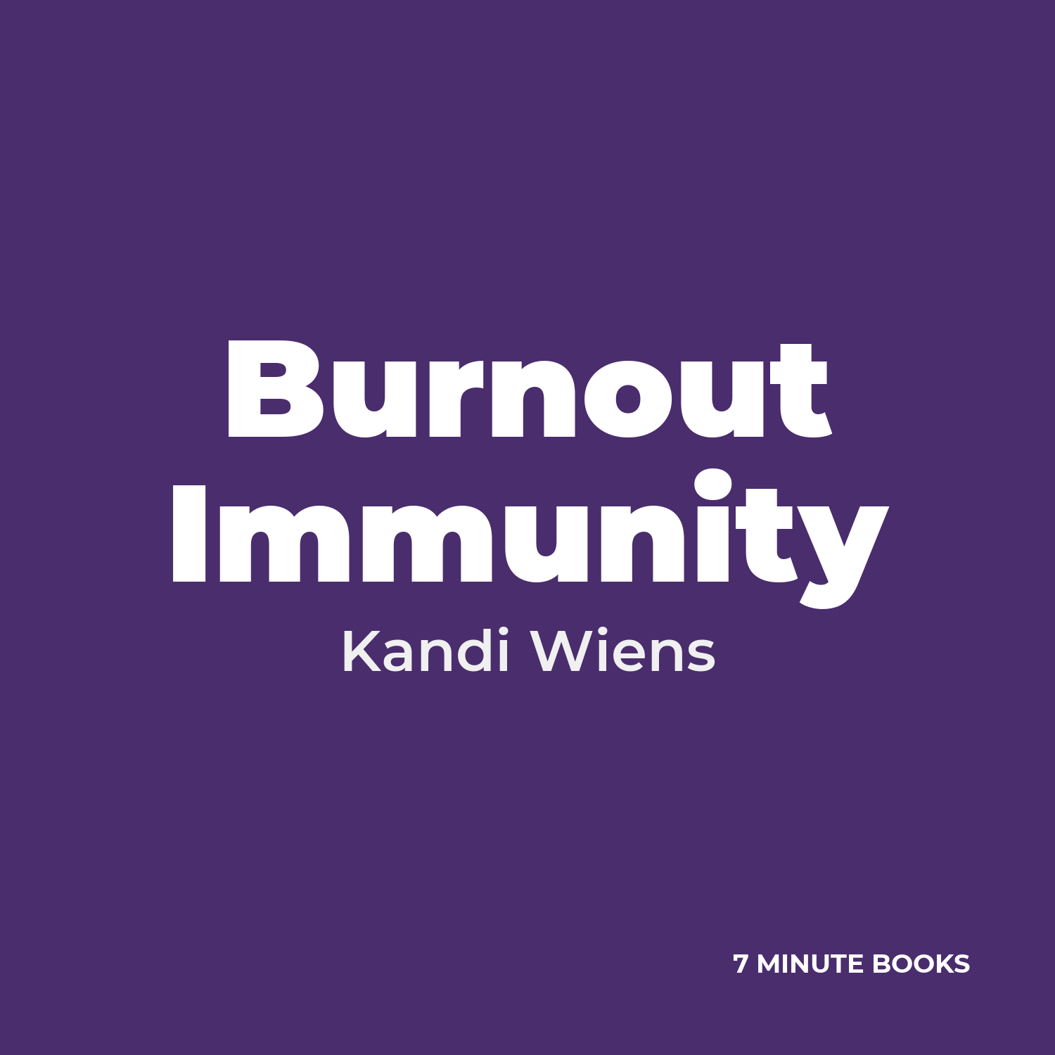 Burnout Immunity cover
