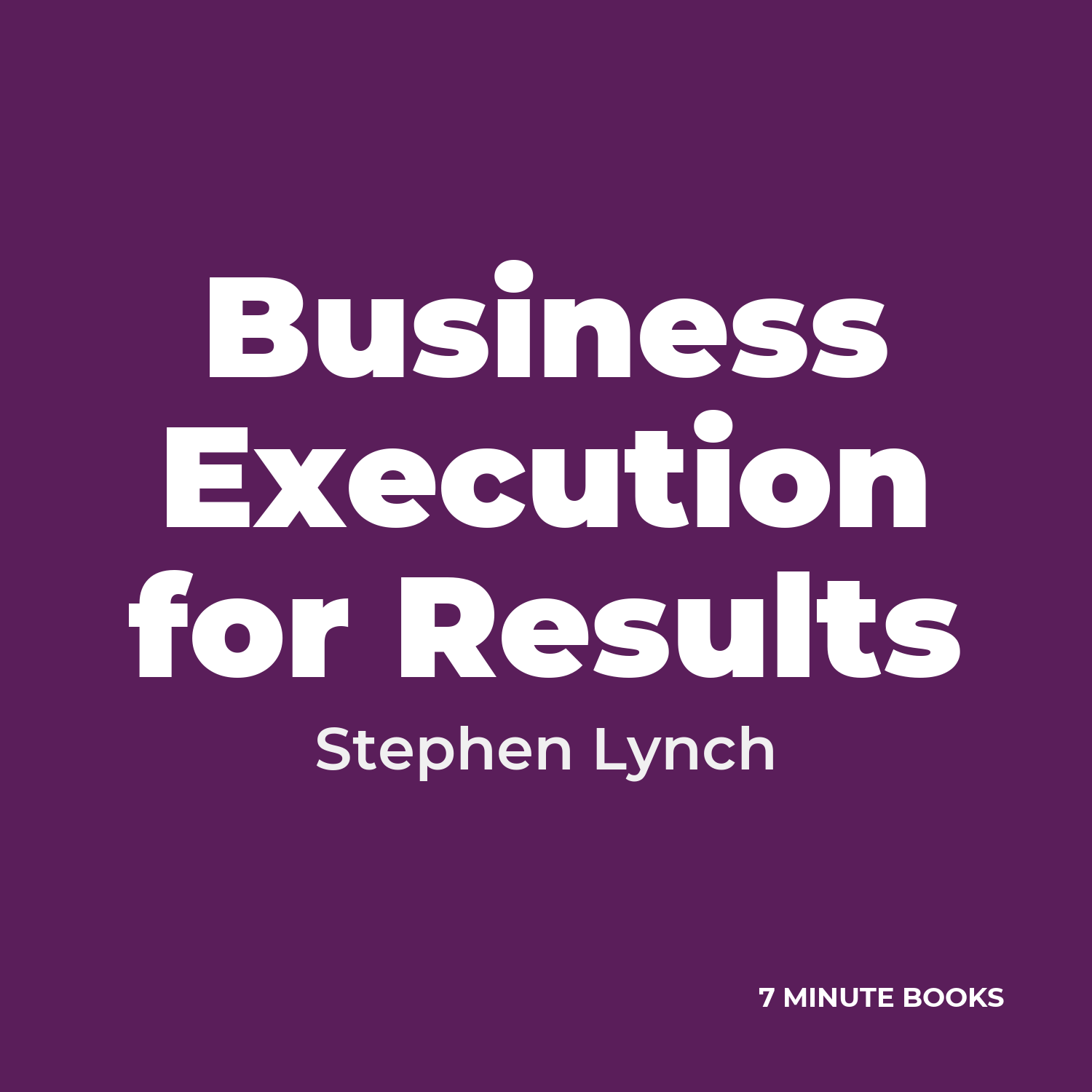 Business Execution for Results cover