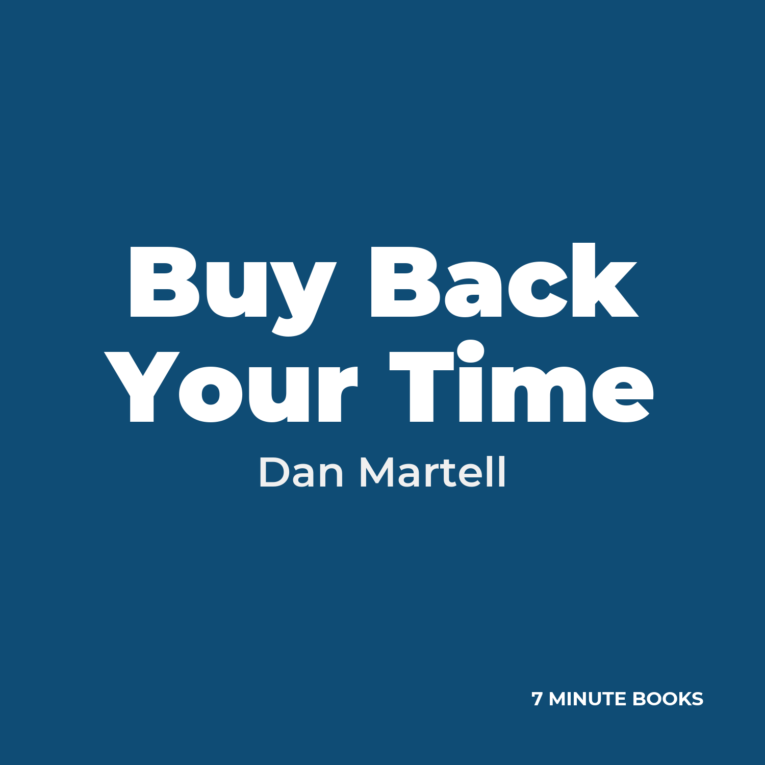 Buy Back Your Time cover