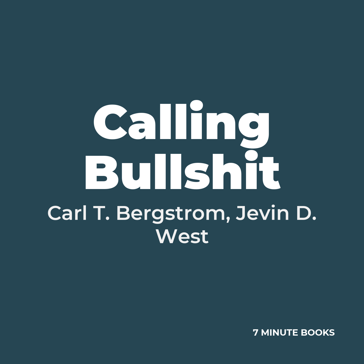 Calling Bullshit cover