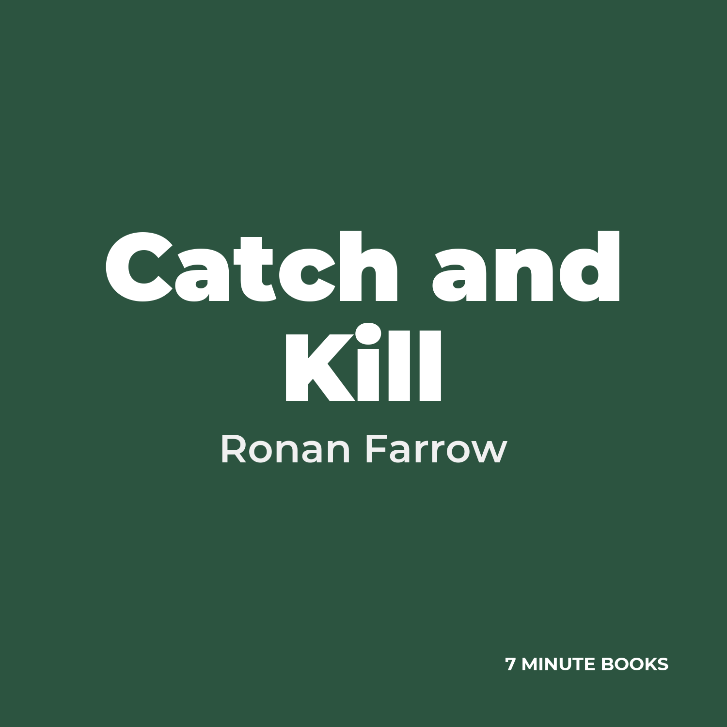 Catch and Kill cover