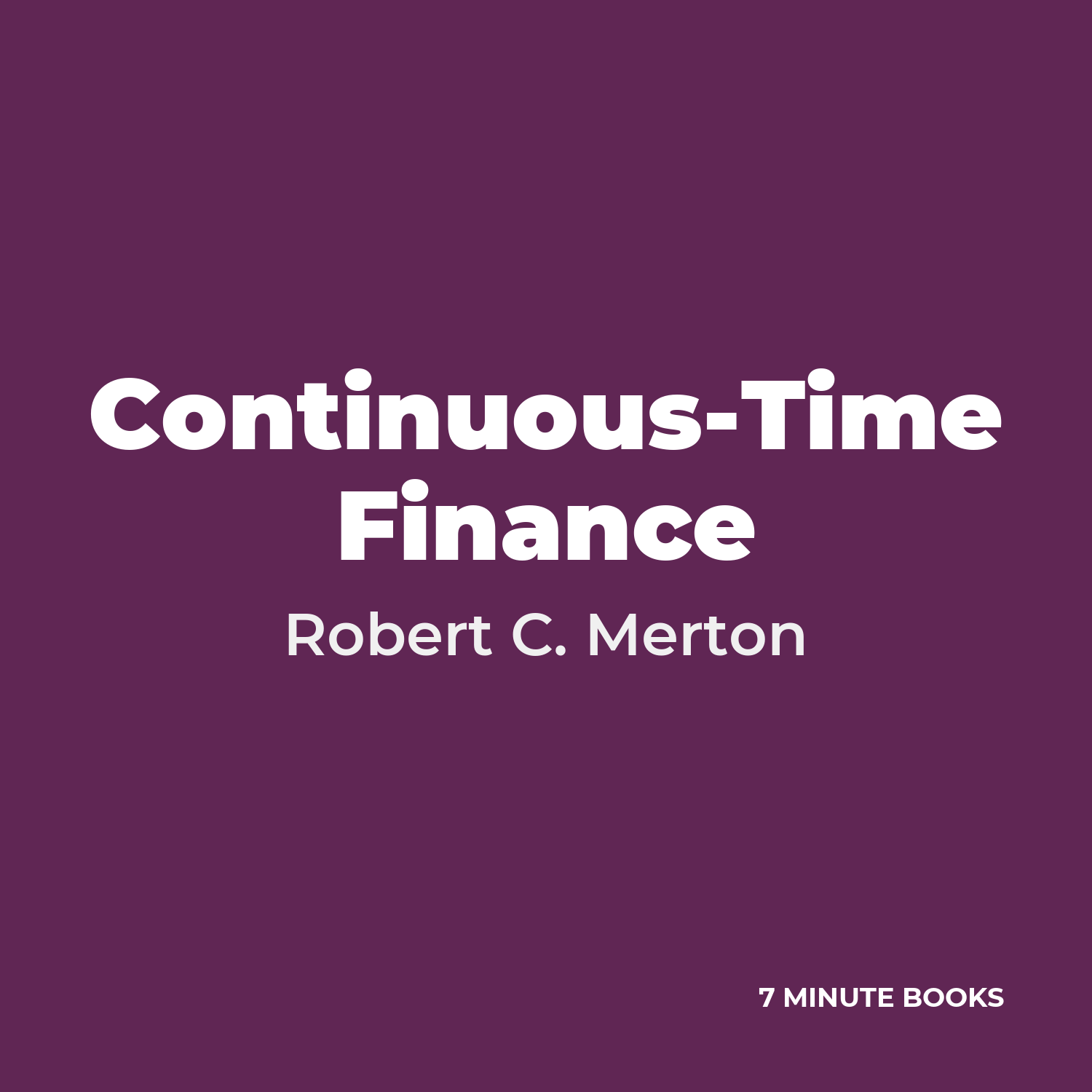 Continuous-Time Finance cover