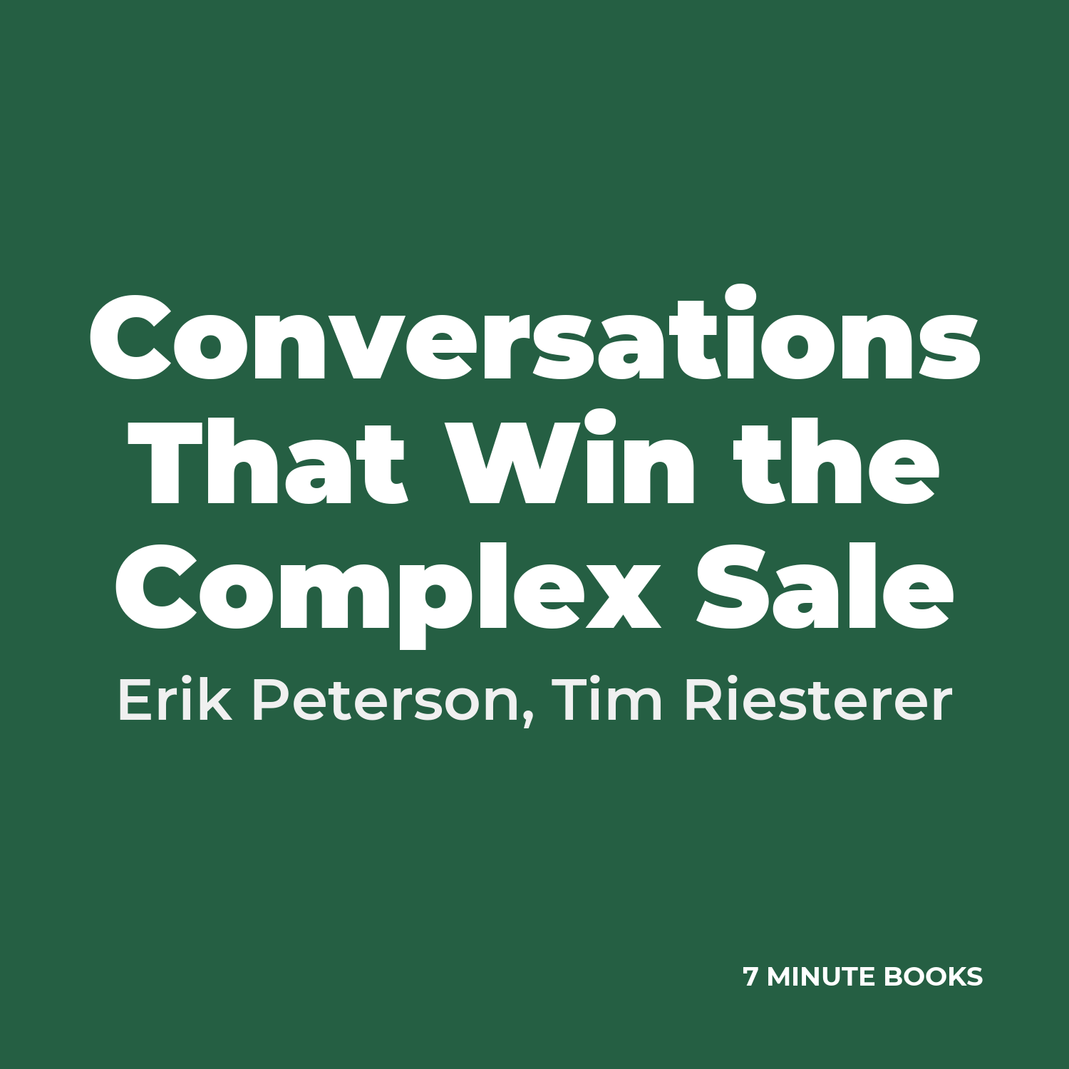 Conversations That Win the Complex Sale cover