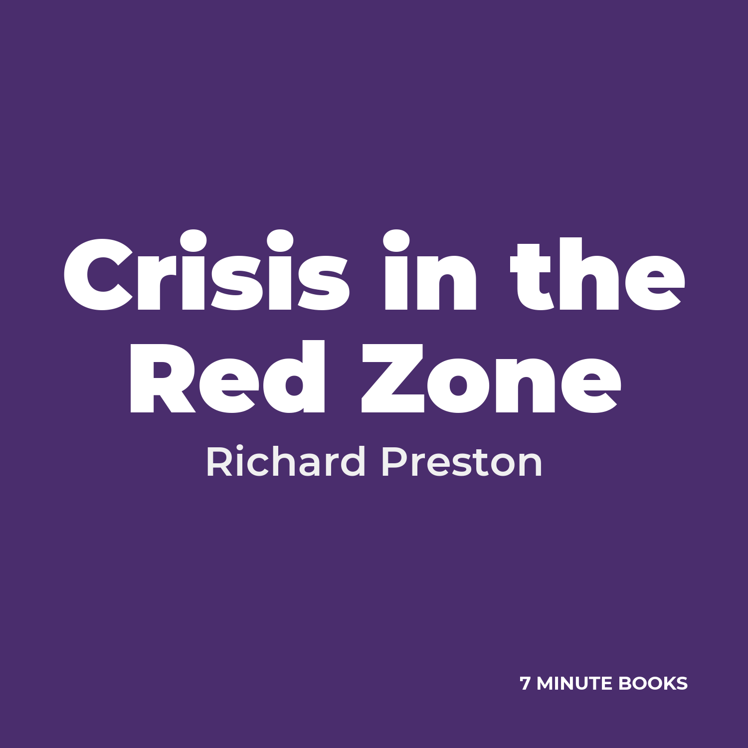 Crisis in the Red Zone cover