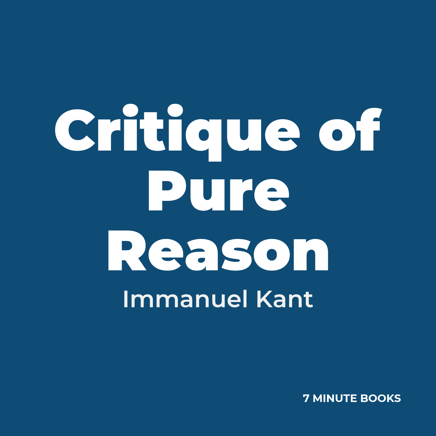 Critique of Pure Reason cover
