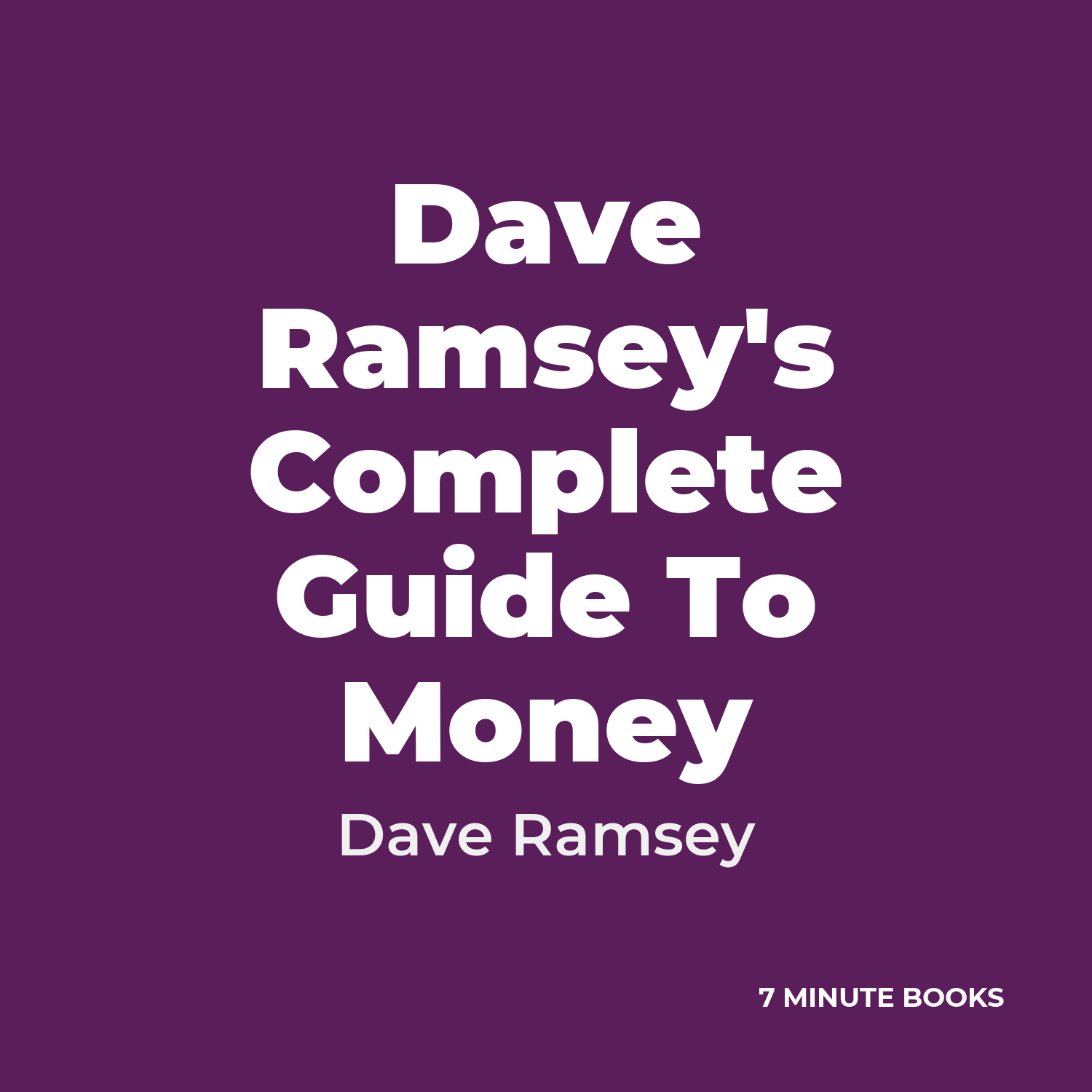 Dave Ramsey's Complete Guide To Money cover