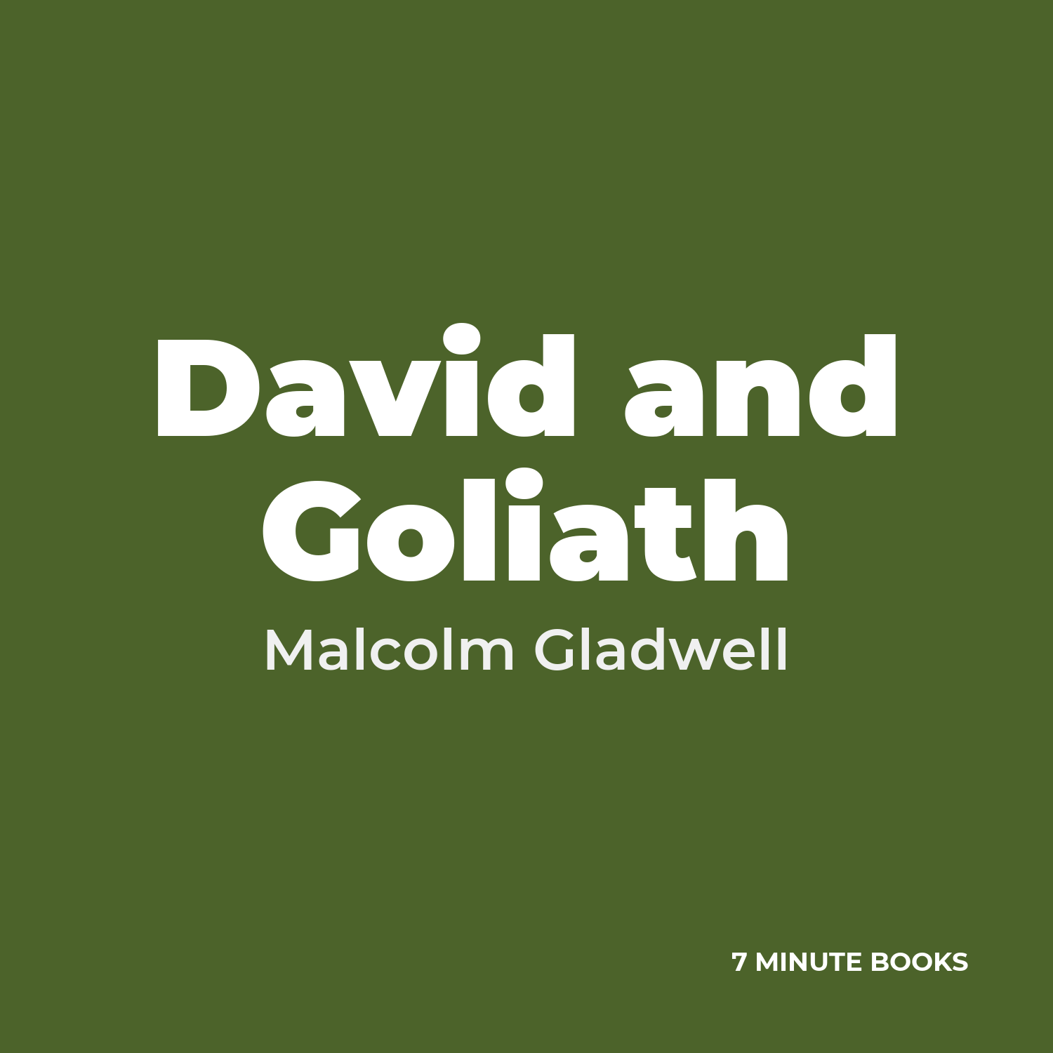 David and Goliath cover