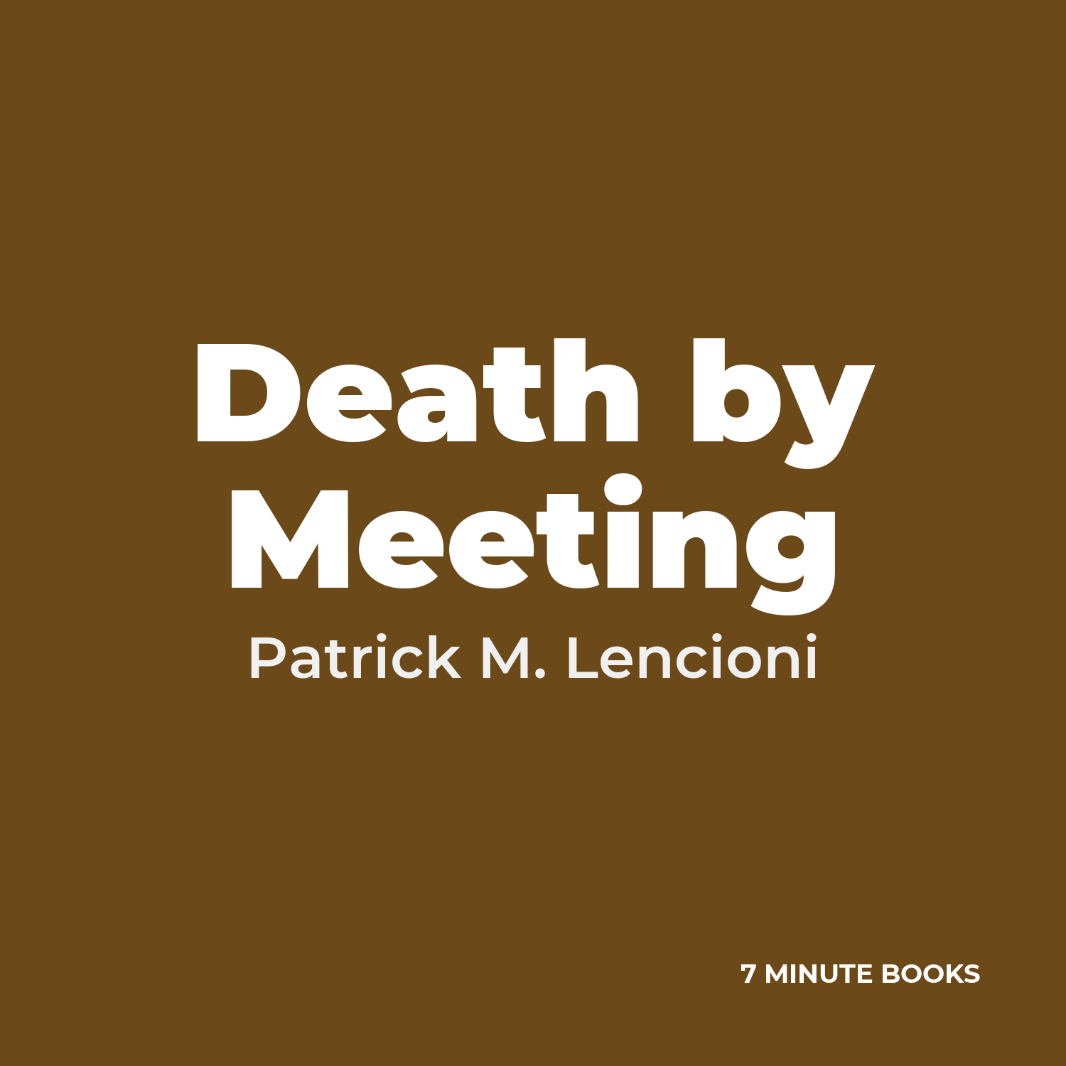 Death by Meeting cover